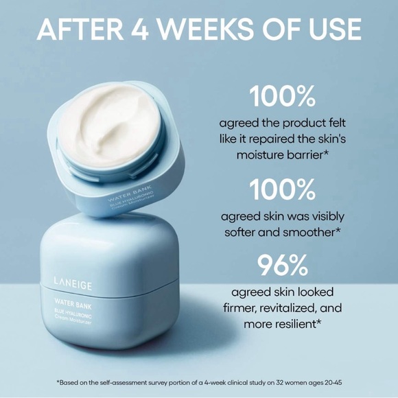 Laneige Water Bank Blue Hyaluronic Cream Moisturizer NWT - Picture 3 of 8